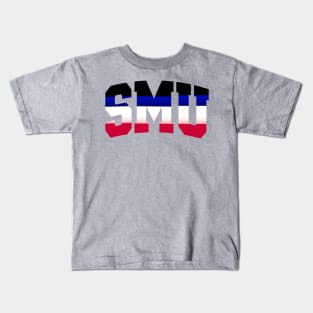 SMU Stripe Logo Kids T-Shirt